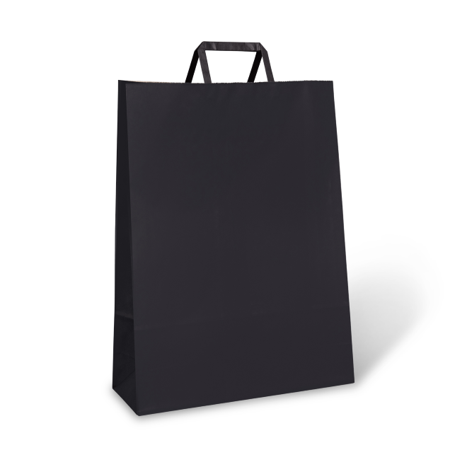 C346S0051_PAPERPAK_#80_FLAT_FOLD_HANDLE_BAG_MIDNIGHT_BLACK